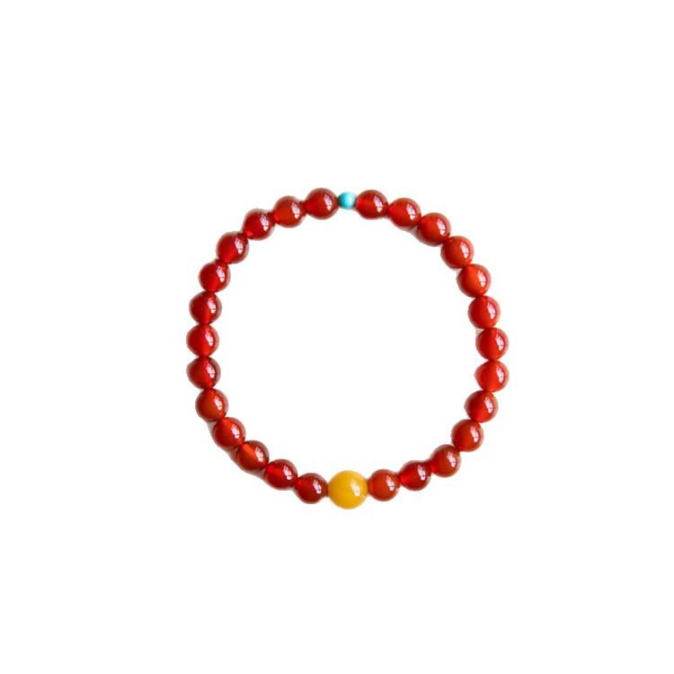 2025 Trendy Crystal Bracelet: Imitation Agate & Southern Red Original Gift