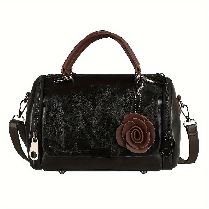 Genuine Leather Handbag for Women Trendy Crossbody Shoulder Bag Soft PU Tote Purse Elegant Ladies Bags from Europe/US Style