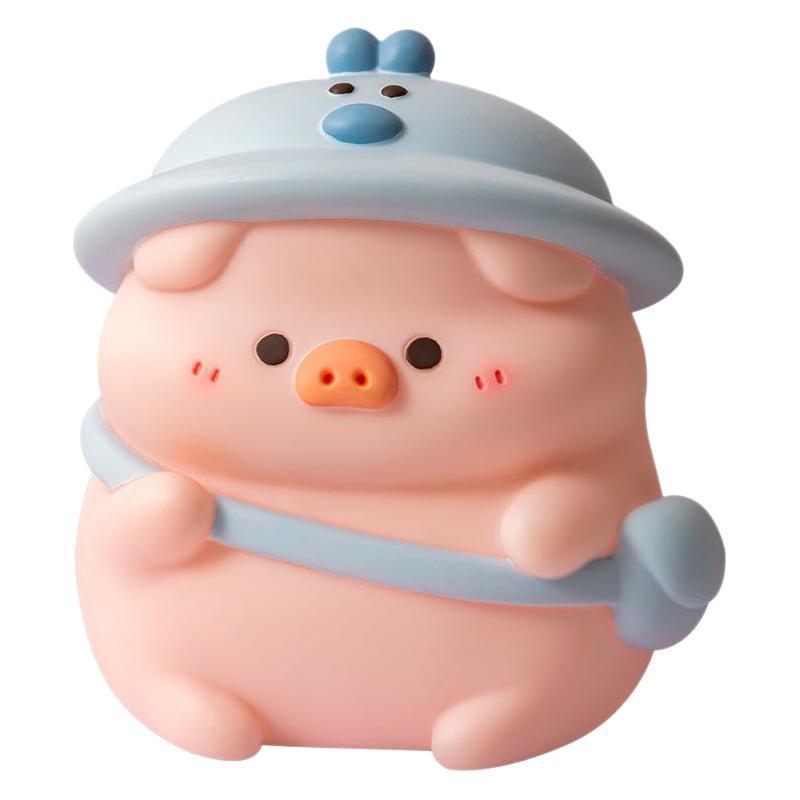 Dudu Pig Cartoon Piggy Bank Toy for Children, Large Capacity Vinyl Savings Bank and Gift.