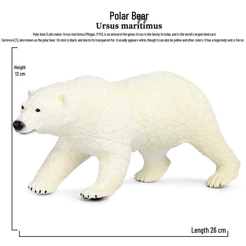 Children's Polar Bear Animal Model for Playhouses and Garden Decor