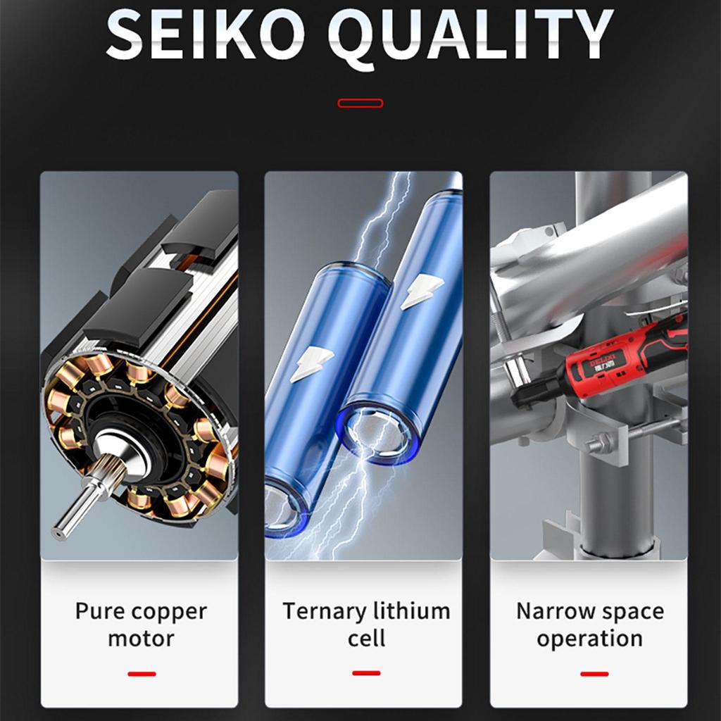 NAWIN 50Nm ráčnový klíč 16,8V elektrický klíč Dobíjecí akumulátorový 3/8palcový nástroj na opravu čtvercové hlavy