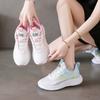 ins Korean version of the new fly-woven shoes women's summer student sports running shoes casual shoes platform height-increasing shoes W