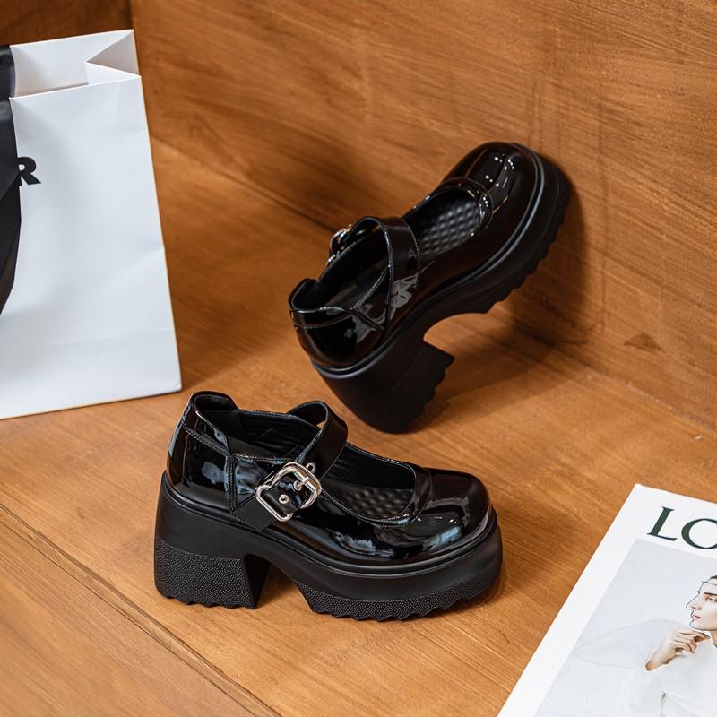 Fashion AIYUQI Women's Lolita Shoes Genuine Leather 2025 New High Heels Mary Jane Female Platform Pumps School Girls