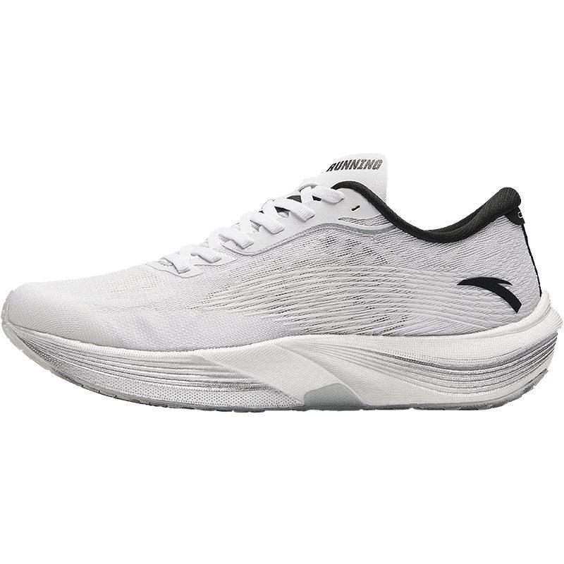 Anta Cushioning Abrasion Resistant Rebound Low Top Marathon Running Shoes Men's White Black 112455564-6