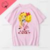 Kawaii Candy Tshirt Print Streetwear Harajuku Cartoon Fashion Shoujo Girl Style Clothes Short Sleeve Casual Female Graphic Tees