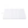 Organizer Aufbewahrungsbox 3 Fächer Kunststoff Transparent Platzsparend Schmuck