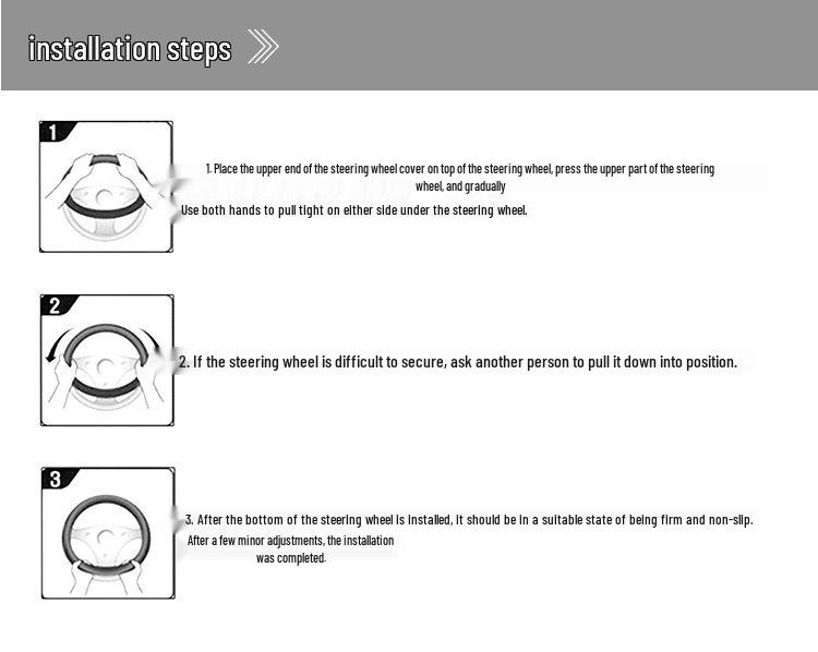 Steering Wheel Cover for Peugeot Models: 307, 3008, 4008, 2008, 508L, 301, 207