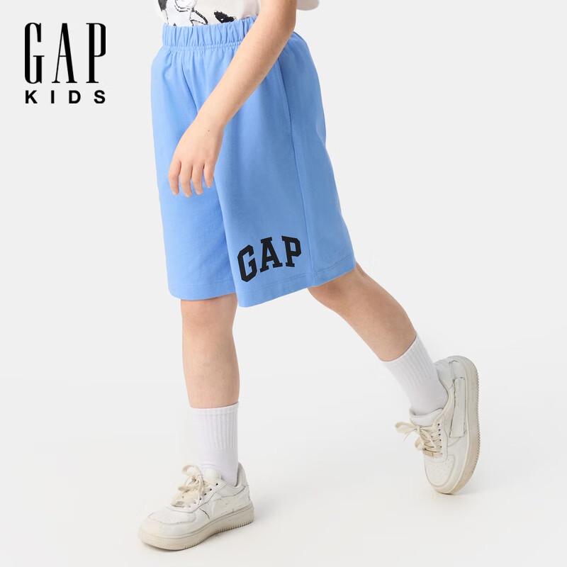 GAP Boys  Print Logo Knit Elastic Waist Shorts 110/53