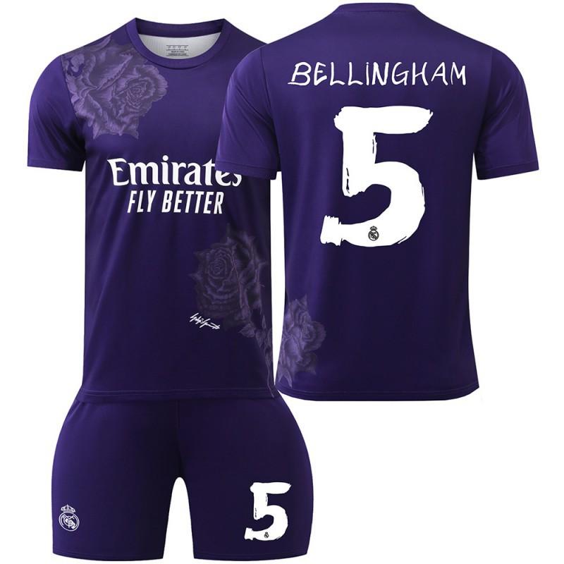 2425 Y3 Fußballtrikot mit Co-Branding Nr.. 7 C Rovinicius 5 Bellingham 10 Mbabpe Trikot Set