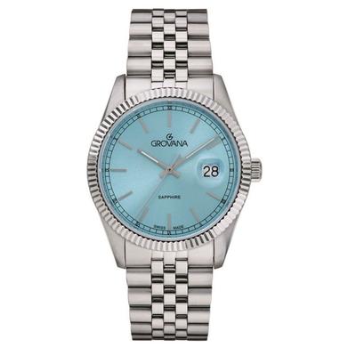 Kensington Royal Stainless Steel Ice Blue Dial Quartz 1542.1131 Men's Watch