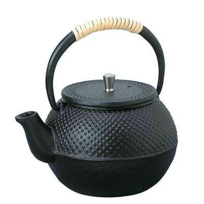 Ironware Teapot Miyabi Just the Right Size To Pour Cups of Excellent Heat Retention Keeps Tea Includes a Convenient Long Tea "Nambu (Black) 0.4L 99-3"