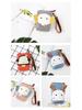 Three-Color Patchwork Mini Canvas Handbag for Women - Cute 6-Inch Phone Bag