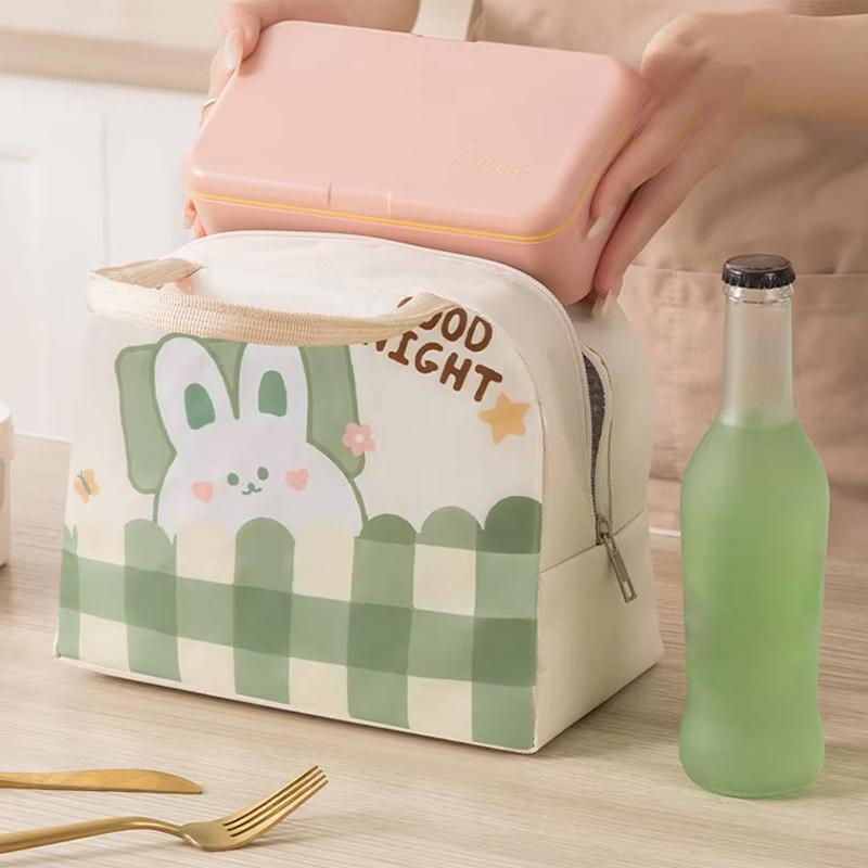 Tkanina Oxford Kreskówkowy Stereoskopowy Torba Termiczna na Lunch Przenośna Torba Tote na Jedzenie Mała Torba Chłodząca Akcesoria do Lunchboxa Torba Termiczna