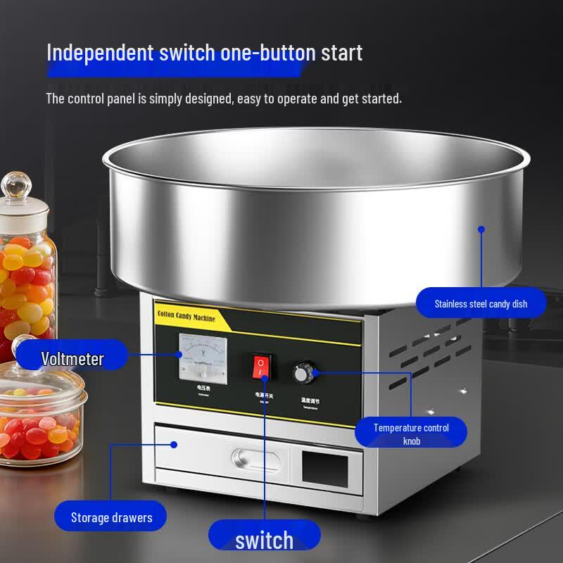 Enlitic Commercial Automatic Electric Cotton Candy Machine