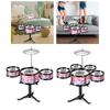 Kids Children Drum Set Music Toy Kids Jazz Drum Kits Music Enlightenment for Ages 2 3 5 6 Years Old Parties Stage Performance