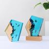 Creative Seabed World Organism Diving Exploration Nuclear Epoxy Resin Shark Turtle Desk Accessories Home Room Decor Night Light