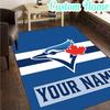 Custom Name Blue Jays Baseball Season  Rug, Office Rug, Chair Rug, Carpet for Living Rooms, Doormat Game Rug Home Decor Christmas Gifts