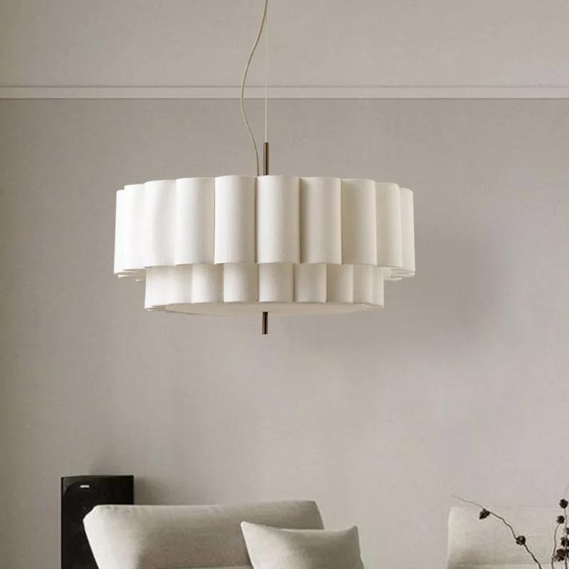 Japanese Wabi Sabi Fabric Ceiling Chandeliers Living Bedroom Decor Lustre Pendant Lights Indoor Lighting Hanging Lamps Fixtures