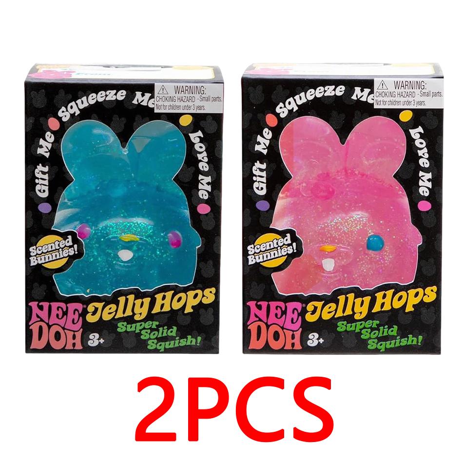 

1-3Pcs Schylling Needoh Sensory Fidget Stress Relief Squishy Rabbit Anti-Anxiety Rabbit Squeeze Object For Focus Adhd Population