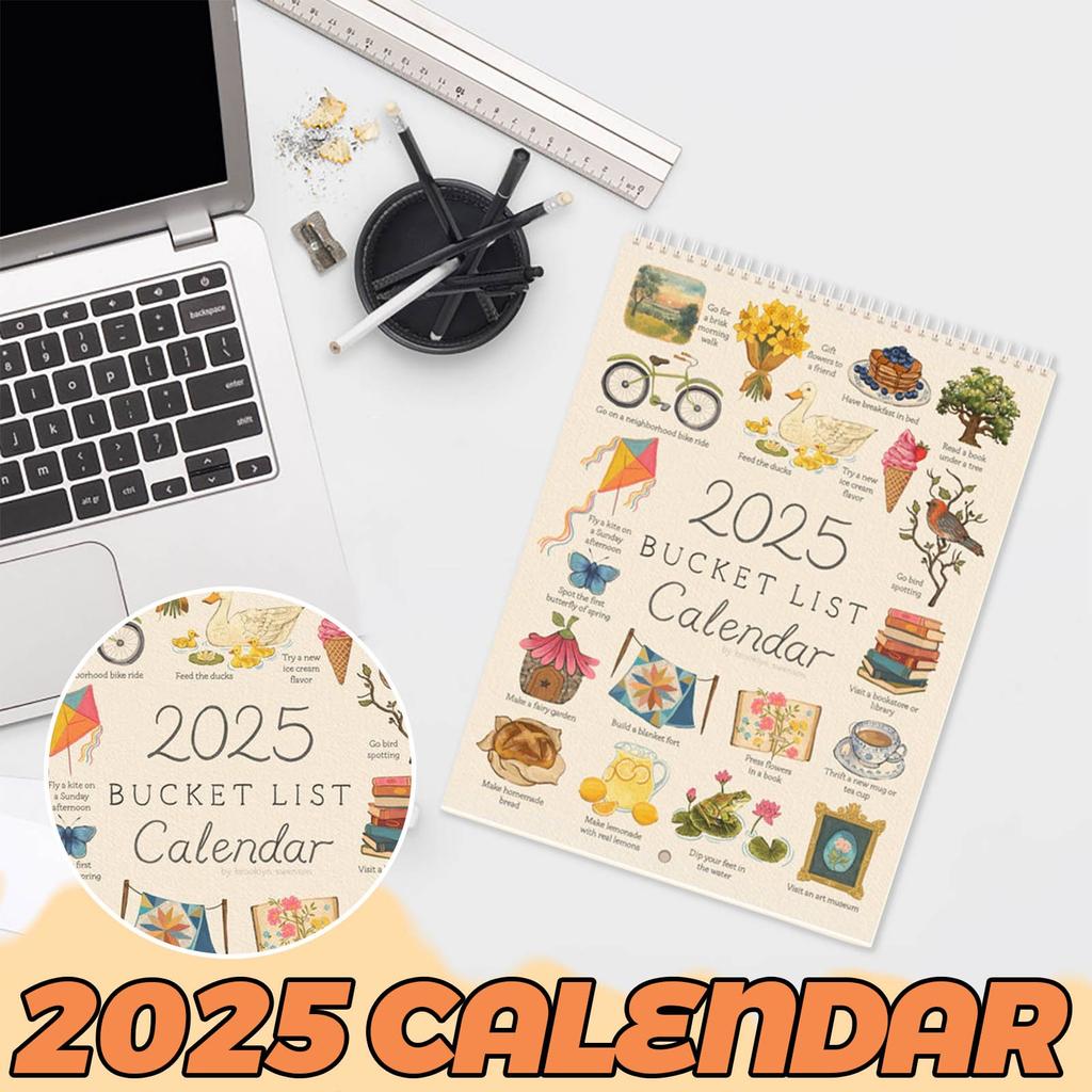 2025 Wish List Calendar Creative High-value Wall Calendar