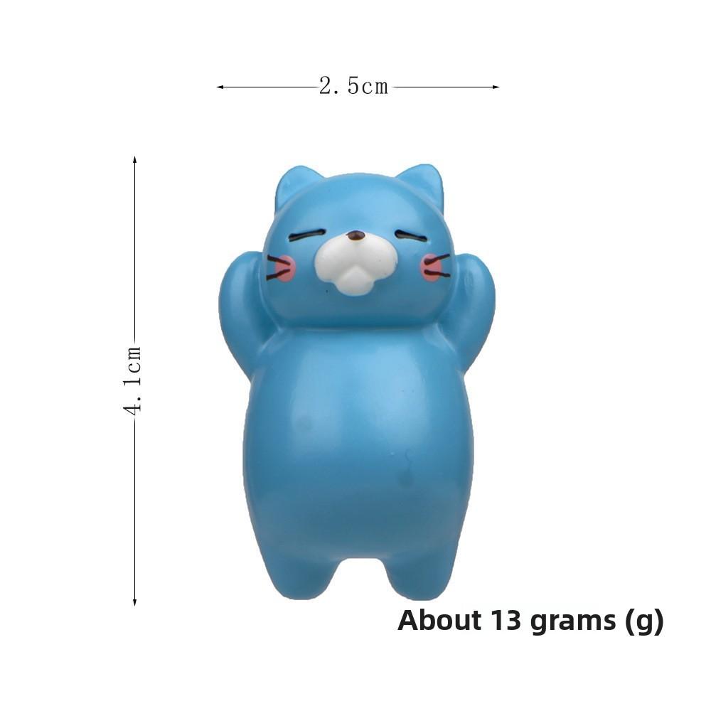 Cat Cute Lazy Three Dimensional Magnetic Refrigerator Resin Decoration Gift For