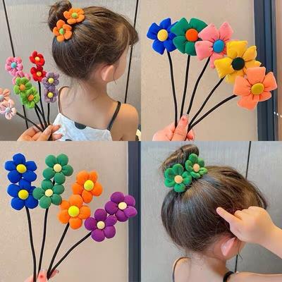 1PC Fashion Cute Flowers Hairband pentru femei fete frânghie de păr Accesorii de păr