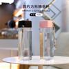 750ml Sport-Wasserflasche Bunter/Transparenter Wasserbecher Mit Strohhalmbecher Für Dropshipping Senden Sie Mir Ihr Muster