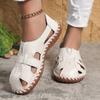 Mode Weiche Sohle Mama Sandalen Damen Sommer Flats Bequeme Rutschfeste Slipper Atmungsaktive Einfarbige Laufschuhe