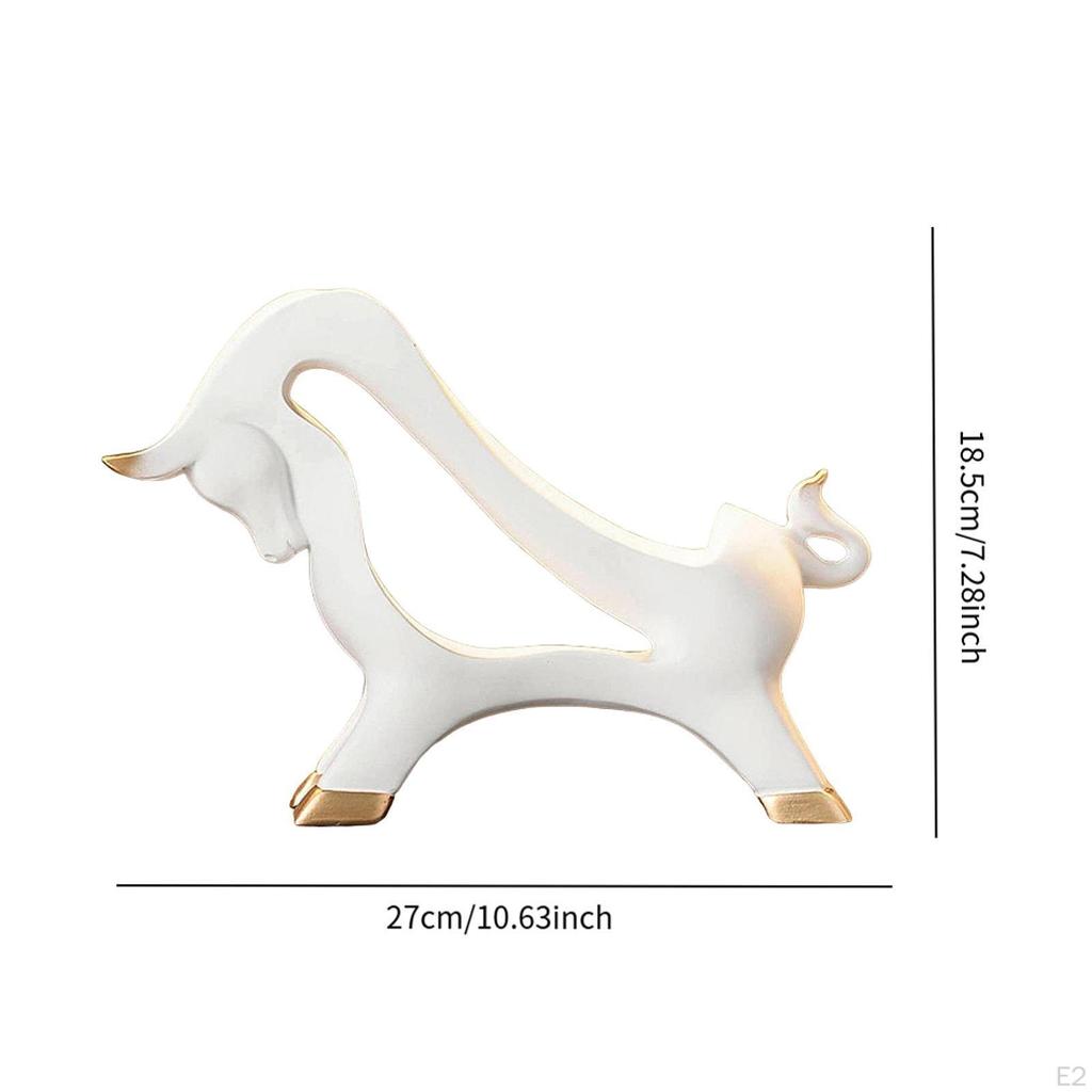 Bottle Holder Cow Sculpture for Office Dining Table Display