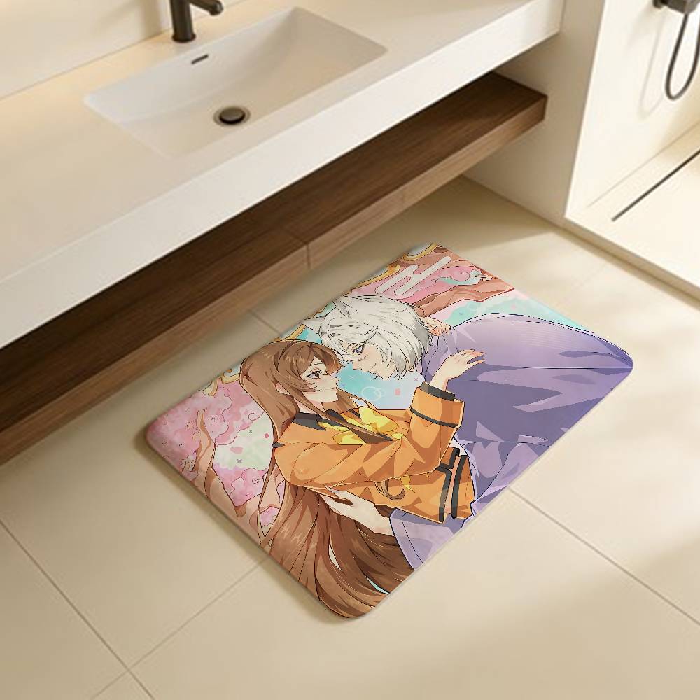 

K-Kamisama Kiss Vintage Floor Mat INS Style Soft Bedroom Floor House Laundry Room Mat Anti-skid Household Carpets 40x60cm