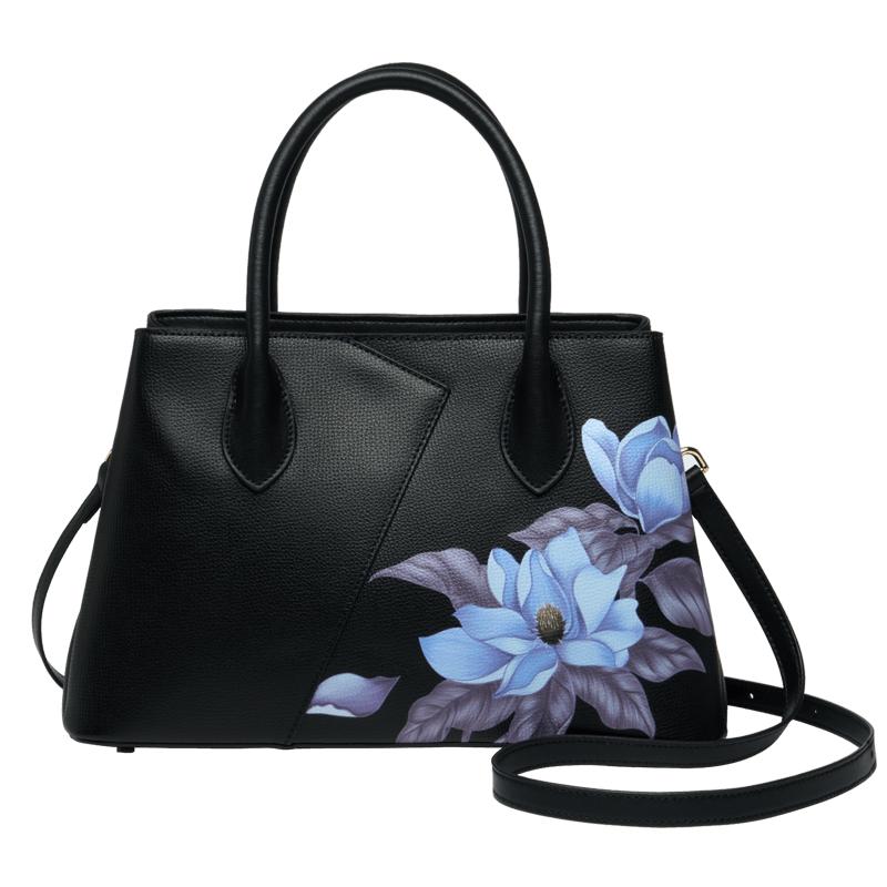 

Женские сумки в китайском стиле из натуральной кожи черного цвета, новые женские сумки-тоут из меха