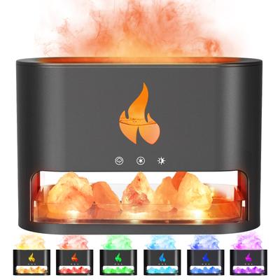Diffusor für ätherische Öle, 250 ml Himalaya-Salzlampe, Aromatherapie-Diffusor, Luftbefeuchter mit kühlem Nebel, 7 Farblichtern, Timer und automatischer Abschaltung