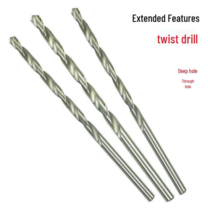 Extra langer Spiralbohrersatz: Größen 3 mm bis 14 mm für Holz- & Metallbohren, Länge 200 mm