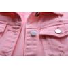 Women Denim Vest Autumn Winter Solid Casual Turn Down Collar Pocket Sleeveless Short Jean Coat Streetwear
