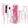 7pcs hairdressing set, equipped with spray bottle edge brush hair ring remover, DIY cartoon sticker,Special for real hair wigs