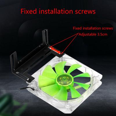 Snadno použitelná montážní konzola Montážní konzola chladicího ventilátoru pro podporu chladiče paměti 8cm/9cm/12cm chladicí ventilátor počítače