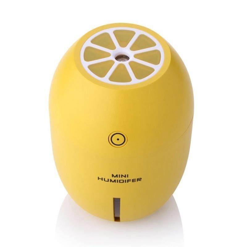 Lemon creatieve ultrasone luchtbevochtiger essentiële olie diffuser aroma met licht aromatherapie elektrische geurverspreider mist maker