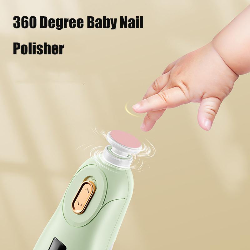 Elektrischer Baby-Nagelknipser Erwachsene Kinder Nagellackierer Set Sichere Ersatzpads Neugeborenes Baby-Nagelfeile Baby-Maniküre-Pflege Werkzeuge