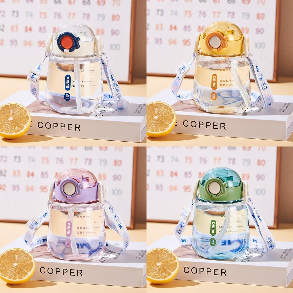 Childrens Pc Material Water Bottle With Push Open Cap For Gift And Daily Use