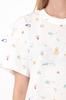 Women's Oversized Graphic T‑Shirt with Print – Casual Summer Fashion Top – Soft Cotton Relaxed Fit Shirt for Women Summer 8384-002 HC
