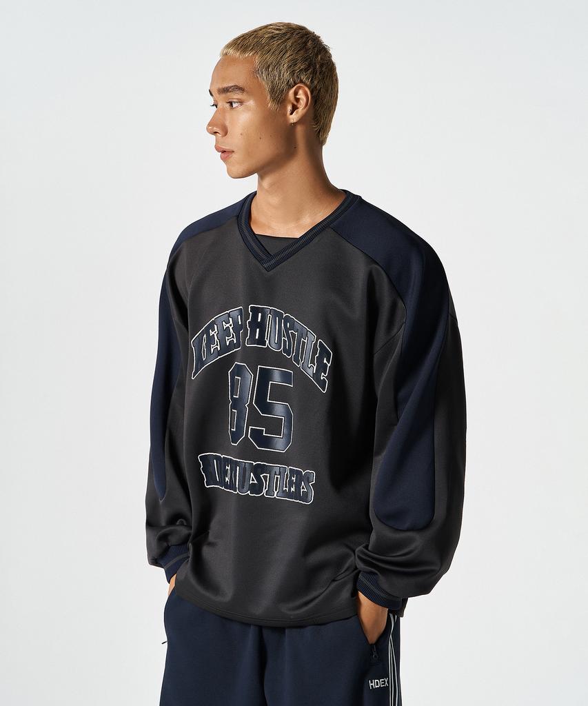 HDEX Color Block Jersey Long Sleeve (Charcoal)