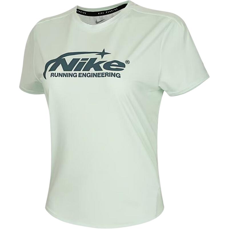Nike T Shirts Women s Green Crew Neck Moderate IO4243-394 XL