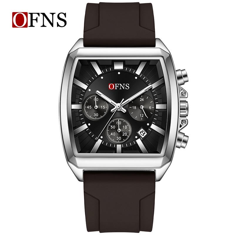 Ofns Classic Six-Hand Chronograph Men's Sports Watch, 30M Waterproof Quartz