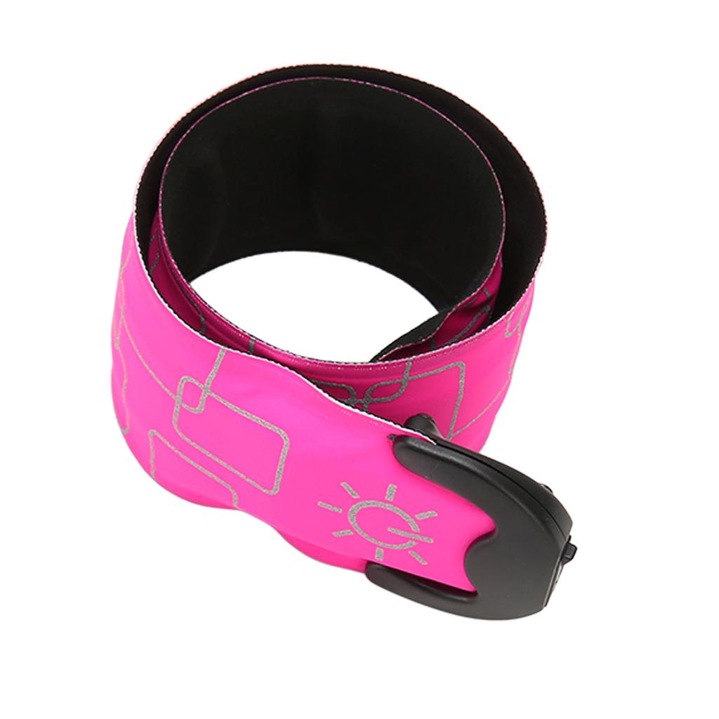 LED Safety Wristband Lights USB Charging 3 Level Adjustable Bracelets for Outdoor Night Running