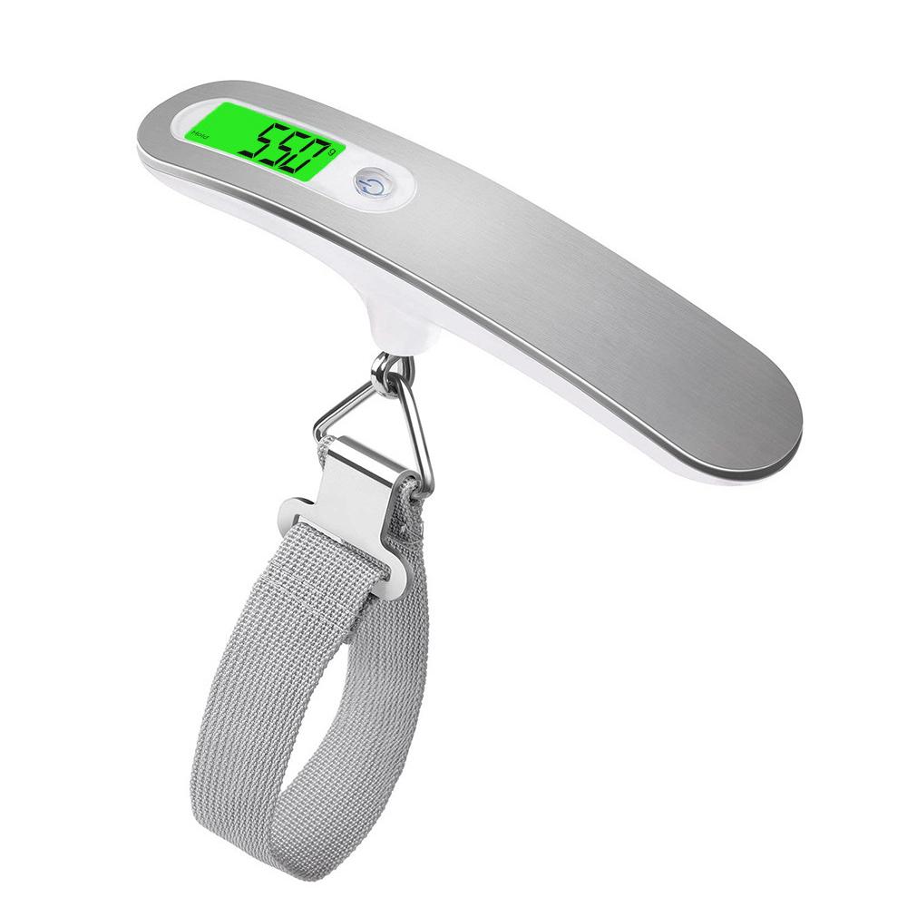 50kg Hanging Baggage Scale Digital Luggage Scale LCD Display Portable Suitcase Weighing Scale Travel Luggage Weight Scale