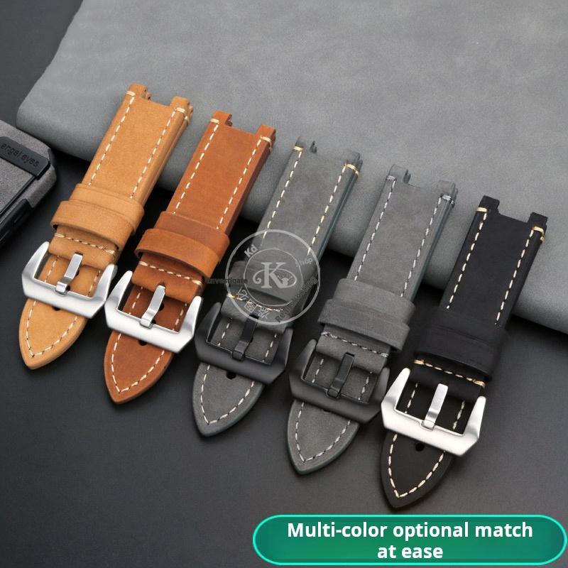 For Casio G-SHOCK series men's watchband Steel Heart GST-B100/S110/S310/W300/410/400g Vintage cowhide watch strap accessories