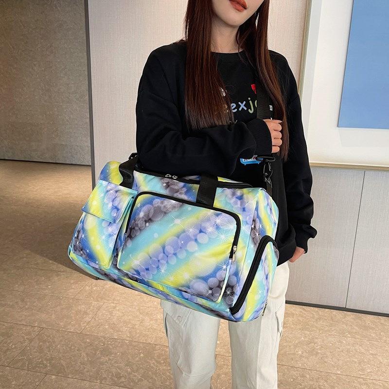 Leisure sports fitness bag dry and wet separation large capacity portable storage bag simple and fashionable shoulder crossbody yoga bag