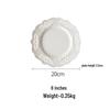 Embossed French Dessert Plate - Afternoon Tea & Western Food