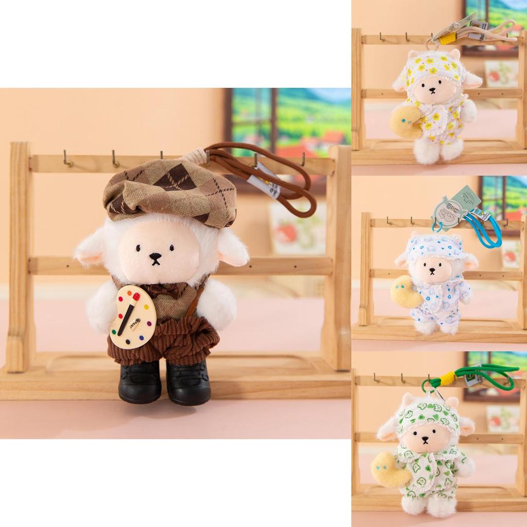 Sheep Plush Toy With Clothing Design For Kids Gift And Room Decor
