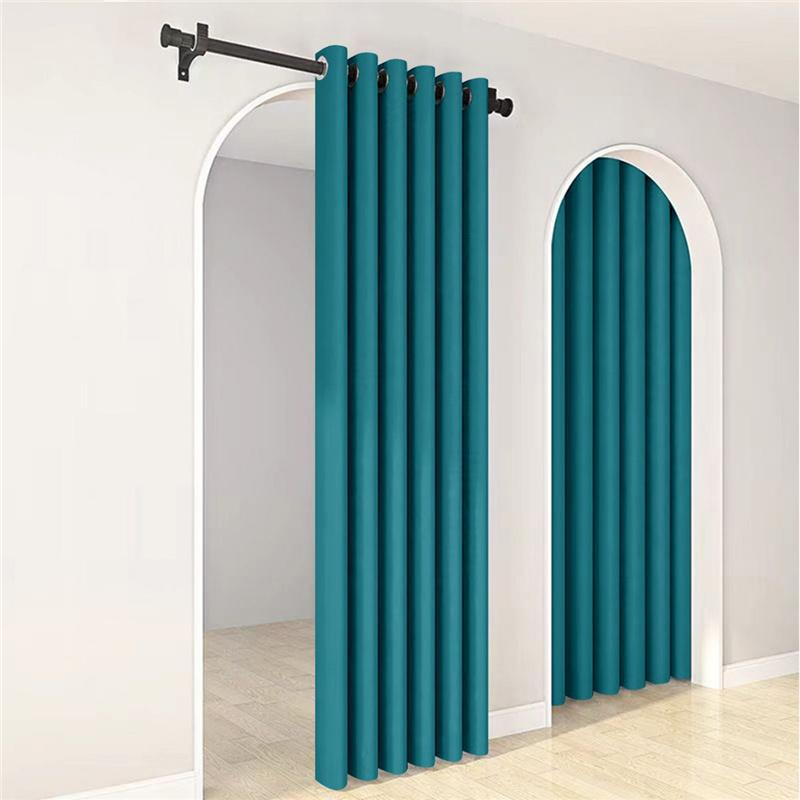 Minimalist Solid Color Blackout Curtains High Precision Thermal Insulated Window Drapes Home Decor